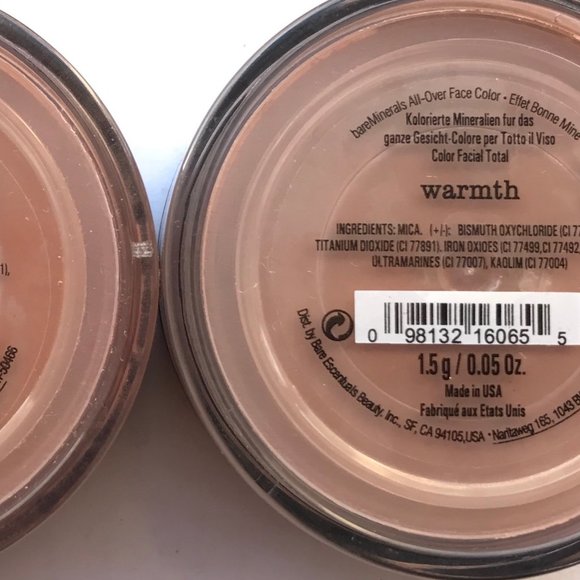 #NWT bareMinerals Warmth All Over Face Color 1.5g/0.05oz - Lot of 2 - Picture 1 of 2